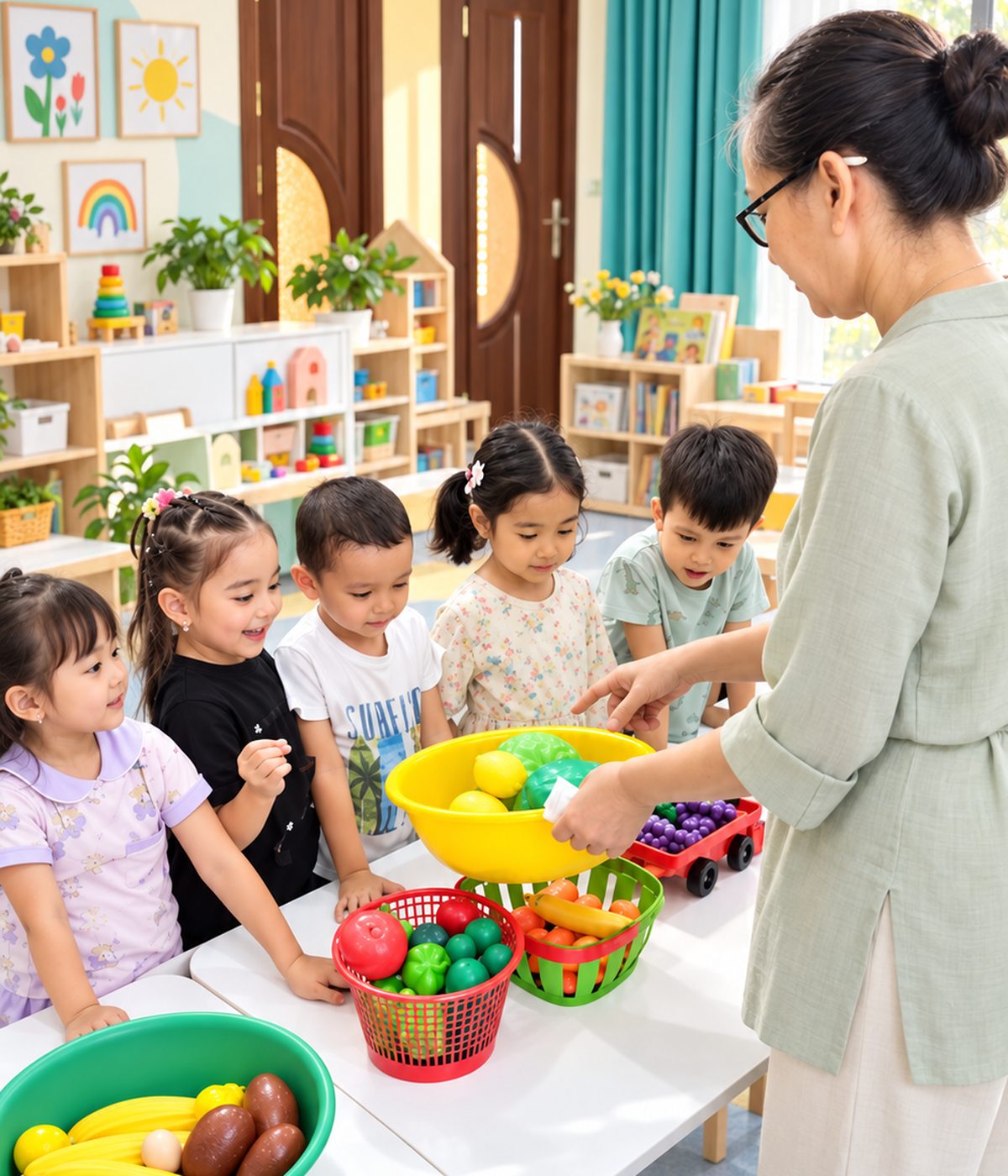 Занятие с воспитателем в группе Barakalla Kids
